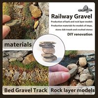 Gravier de ballast ferroviaire multi-échelles HO et N, 100 ml, 4 tailles, pour base de voie ferrée, table de sable et diorama de modélisme