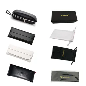 Tragbare Sonnenbrille Protector Travel Pack Beutel Brillen etui 1 Stück schwarzer Reiß verschluss Box Hart polarisierter Karten karton Zubehör