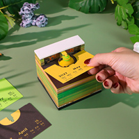 Bloc-notes 3D Capybara Coffee Shop, calendrier, bloc-notes en papier découpé, décoration de bureau, papeterie animale mignonne, cadeau d'anniversaire de luxe pour enfants
