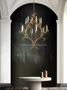 <span class=keywords><strong>Lampadario</strong></span> a <span class=keywords><strong>candelabro</strong></span> in stile casale <span class=keywords><strong>moderno</strong></span> di lusso leggero in metallo retrò soggiorno sala da pranzo Hotel hall <span class=keywords><strong>lampadario</strong></span> - Product Image 6