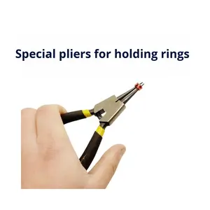 Pinze Espansori per Anelli per Zampe di Uccelli per Pappagalli, Mynas e Uccelli Piccoli - Colore Nero/Giallo/Argento - Product Image 3