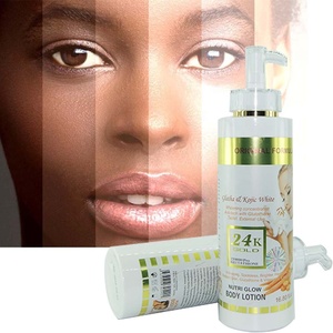 Loción blanqueadora corporal de oro de 24K para mujer, aceite de zanahoria brillante nutril, crema corporal que aclara la piel oscura - Product Image 3