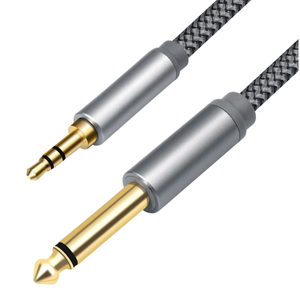 Cable de Audio Estéreo de 3.5mm a 6.35mm, Cable de Audio TRS Macho de 6.35 1/4" a Macho de 3.5 1/8" para Guitarra, Laptop, Altavoz de Cine en Casa - Product Image 3
