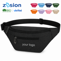 Sac banane personnalisé avec logo sur mesure, vente en gros, sac de taille en polyester, fabricant OEM, directement de l'usine