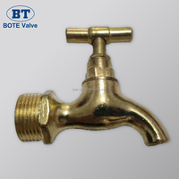 Robinet d'eau chaude haute température en alliage, buse à eau bouillante rapide, surface polie, extérieur antigel, épaissi, 3/4" 1/2"