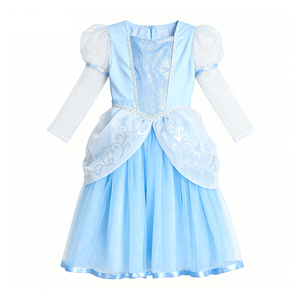 Vestido de Princesa para Niñas con Detalles de Lentejuelas y Tela de Tul de Manga Larga Personalizado, Disfraz Infantil Cómodo y Transpirable para el Escenario - Product Image 5