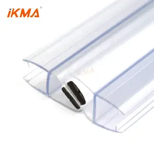 IKMA Strip Segel Magnetik Pintu Shower, Pelindung Tepi Kaca Tempered 90/135/180 Derajat