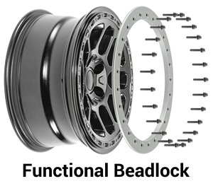 ล้อออฟโรดขนาด 17x8.0 4x4 PCD5x127 พร้อมระบบ BeadLock ใช้งานได้จริง - Product Image 4