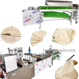 The Philippines big pancakes electricmaker machine steel roti maker manual chapati making machine production line