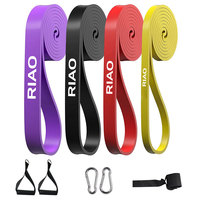 OKPRO fábrica de goma de Color personalizado bucle largo Pull Up banda bandas de ejercicio de resistencia conjunto para entrenamiento