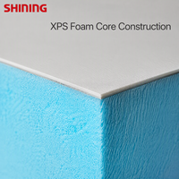 Panneau mural en FRP pour la construction de maisons mobiles, plaque sandwich plate décorative avec gelcoat anticorrosion