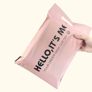 Bolsa de correo reciclable Rosa gruesa personalizada con asa <span class=keywords><strong>Embalaje</strong></span> de Envío exprés para 10x13 pulgadas - Product Image 2