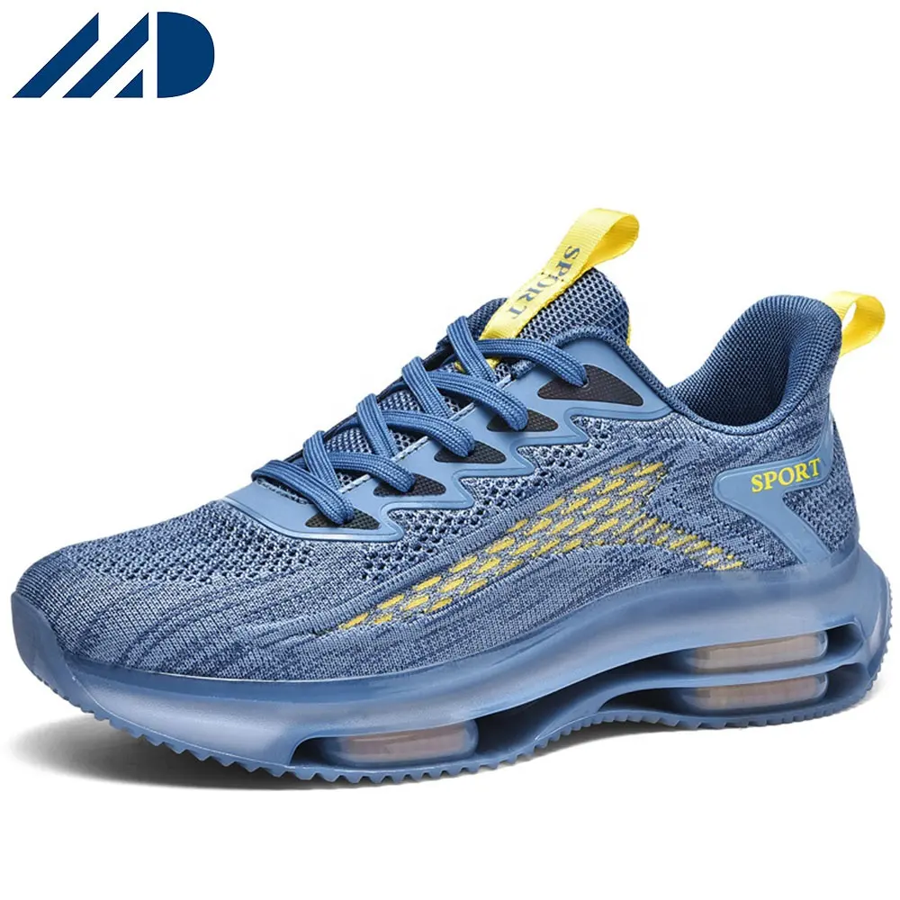 Wholesale Summer New Air Cushion Running Shoes Men's Anti Slip Shock Absorbing Fashion Sneakers