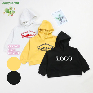 Custom Color Solid Color Autumn and Winter <strong>Hoodies</strong> for Kids 2-12 Kids <strong>Oversized</strong> Kids Sweatshirt with Custom logo Printed - Product Image 1