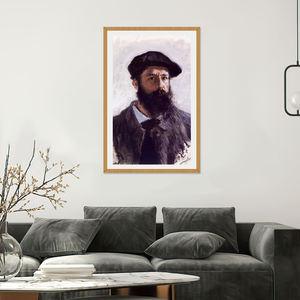 Impression sur toile autoportrétale, art mural <span class=keywords><strong>impressionniste</strong></span>, <span class=keywords><strong>reproduction</strong></span> de peinture à l'huile célèbre pour la décoration du salon et de la maison - Product Image 1