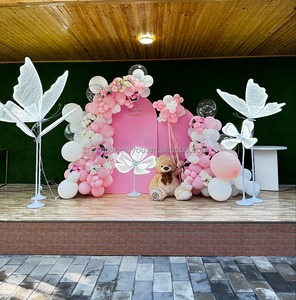 Décoration de <span class=keywords><strong>mariage</strong></span> avec papillons LED, accessoires de scène en métal et acrylique pour les cérémonies, les salles et les fêtes - Product Image 2