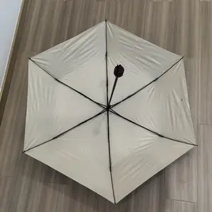 Custom Printing Inside 21 Inches 3 Folding Parasol Solid Classic Wholesale High Quality Umbrella