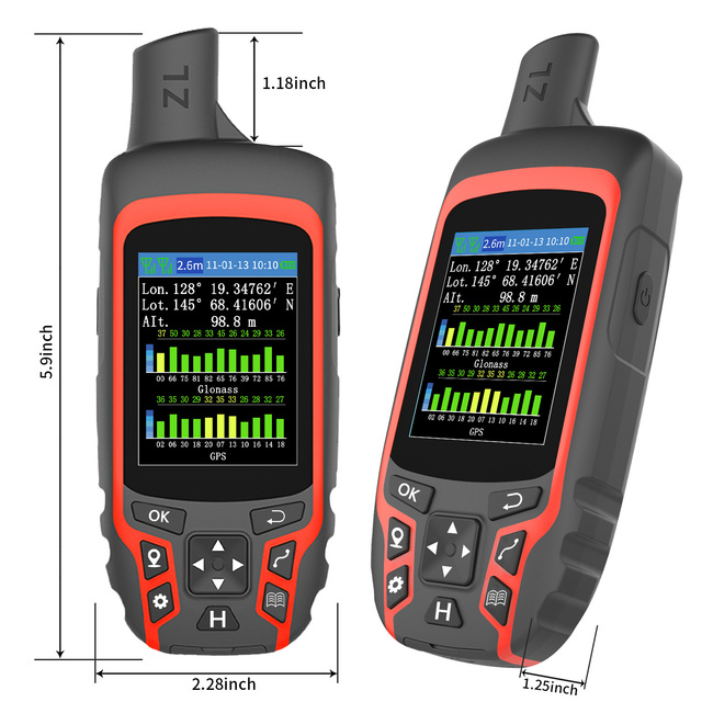 ZL166 Portable High-Precision GPS Land Surveyor for Measuring Area in Acres and Meters for Harvesters and Land