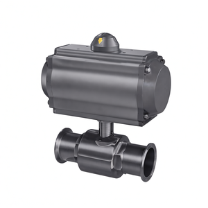 Covna B2Bclearance Sale 3 Way Stainless Steel <b>Tri</b> <b>Clamp</b> Sanitary Food Grade Operated Resistant Ball Valve Pneumatic Valve - Product Image 6