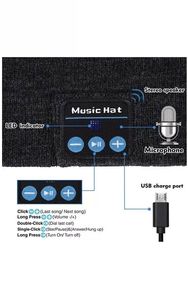 BT V5.0 Hat <strong>Wireless</strong> Music <strong>Headset</strong> Headphone Beanie Speaker Warm Smart <strong>Mic</strong> - Product Image 4