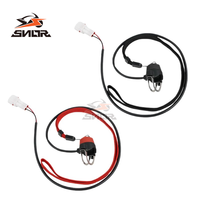 Interrupteur d'arrêt d'urgence magnétique SNOR pour moto avec sangle de poignet pour mini-moto 2 temps, quad et VTT