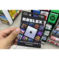 Carte-cadeau Roblox personnalisée de 100 $ en plastique, 10 000 Robux, service mondial, OEM/ODM disponible, garantie 1 an, livraison rapide