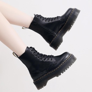 Chaussures de Cross-Training en Gros, Bottes à Plateforme en Cuir Blanc - Product Image 2