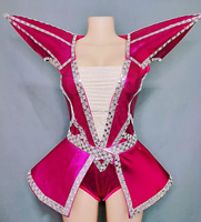 Twotwinstance — combinaison courte pour femmes, vêtement Unique, Sexy, mode, Costume de Robot, Led, vêtement de Performance, brillant, paillettes, Y2462