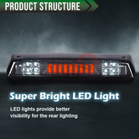 Barre LED de freinage supérieure (3e feu stop) rouge pour camionnettes Ford F-150 2004-2008 – Feu stop monté haut