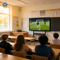Papan Tulis Interaktif Sentuh 20 Titik 4K ZDHQ 98-115 Inci, Sistem Android, untuk Pelatih Sepak Bola, Penawaran Spesial
