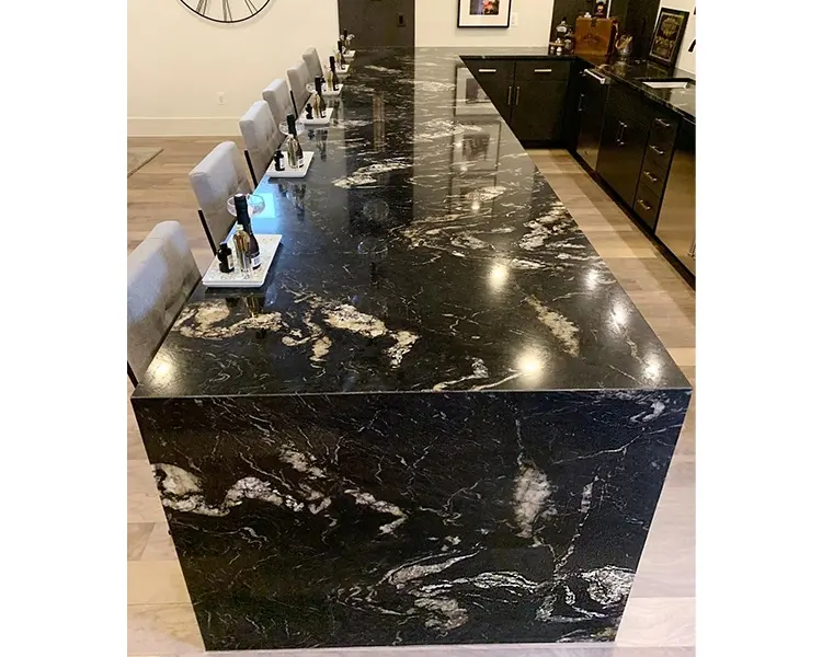 Đen Vũ Trụ Granite Đen Granite tấm cho nhà bếp Thanh Cầu Thang tường cửa sổ ngưỡng đen vũ trụ Granite