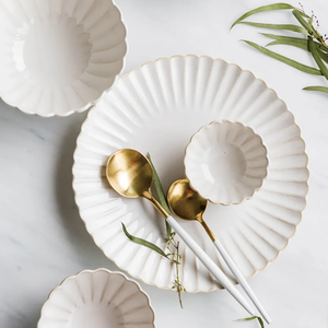 Assiettes à dîner en céramique nordique personnalisées par le fabricant, service <span class=keywords><strong>de</strong></span> table en céramique élégant, vaisselle en <span class=keywords><strong>porcelaine</strong></span> - Product Image 6