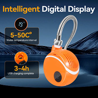 Douche portable extérieure étanche en plastique à double usage pour voiture et maison, ensemble de douche à main pressurisée pour plage et camping
