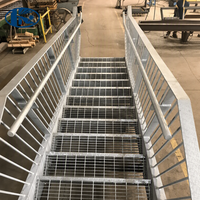 Marches d'escalier en acier inoxydable et acier galvanisé, anti-corrosion, durables, antidérapantes, pour usage industriel extérieur