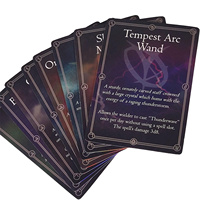 Cartes à Jouer Noires avec Dorure et Cartes à Thème Magique Personnalisables Impression Offset