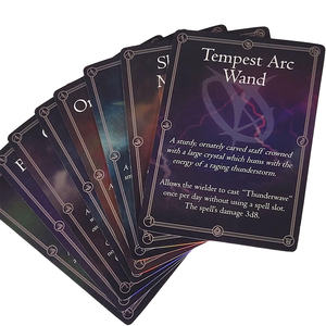 Cartas de Juego Personalizadas con Impresión Offset, Negras con Lámina Dorada y Tarjetas de Artículos Mágicos - Product Image 4