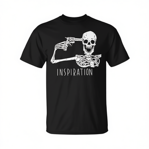 Camiseta de disfraz de Halloween con diseño de calavera y huesos, inspirada en Skeleton Gun, promocional - Product Image 2
