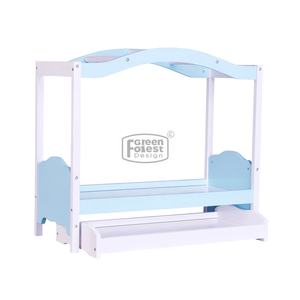 <span class=keywords><strong>Lit</strong></span> <span class=keywords><strong>baldaquin</strong></span> de poupée américaine de 18 pouces, meubles de poupées pour filles, literie non inclus - Product Image 4