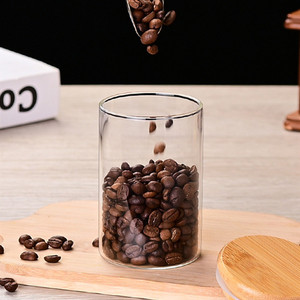 Ensemble de 6 bocaux de stockage en verre transparent de qualité alimentaire de 250ml 8oz pour la maison et la cuisine avec couvercles en bambou pour le thé et le café aux épices - Product Image 5