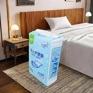 Inkontinans Underpads için süper kuru tek kullanımlık ped su geçirmez levha emici yatak çarşafı