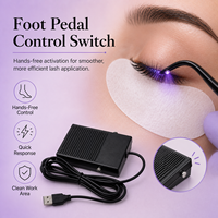 Lampe UV pour extensions de cils, légère, en plastique et métal, corps long, outil de polymérisation rapide, séchage rapide, portable, professionnel, beauté