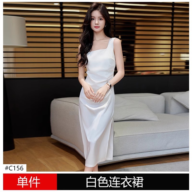 white dress