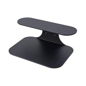 خزانة جانبية معدنية سوداء معلقة على الحائط - خزانة سرير عصرية بسيطة مع رف عائم للأثاث المنزلي - Product Image 3