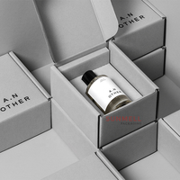 Caja de correo de envío gris barata impresa personalizada caja de papel de embalaje de álbum de perfume de cartón corrugado