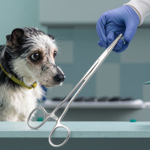 CJH grip vaskular atau tisu <span class=keywords><strong>Forceps</strong></span> dalam baja tahan karat Reticulated hemostatik <span class=keywords><strong>Forceps</strong></span> operasi untuk hewan - Product Image 3