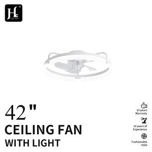 Ventilateur de plafond moderne discret de 20 pouces avec éclairage intégré, adapté aux chambres à coucher et aux chambres d'enfants - Product Image 2