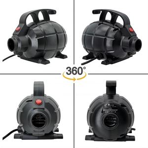 600W Schwarze Schnellfüll-Elektropumpe Hochdruck-Luftpumpe mit 5 Düsen für Luftmatratze Pool Spielzeug Schlauchboot - Product Image 4
