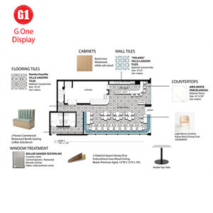 เคาน์เตอร์ร้านเค้กแบบกำหนดเอง ตู้โชว์ขนมทำจากไม้และกระจก เคาน์เตอร์ทำเครื่องดื่มสำหรับร้านเบเกอรี่ - Product Image 4