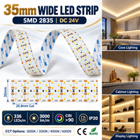 Bande LED multi-rangs 24V à CRI élevé, ruban LED auto-adhésif avec intervalle de découpe de 20,8 mm pour l'éclairage architectural et les vitrines de magasins