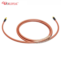 Câble coaxial RF SMA mâle vers SMA femelle traversant le panneau, assemblage RG400, fil coaxial semi-rigide, faible VSWR, signal stable haute fréquence
